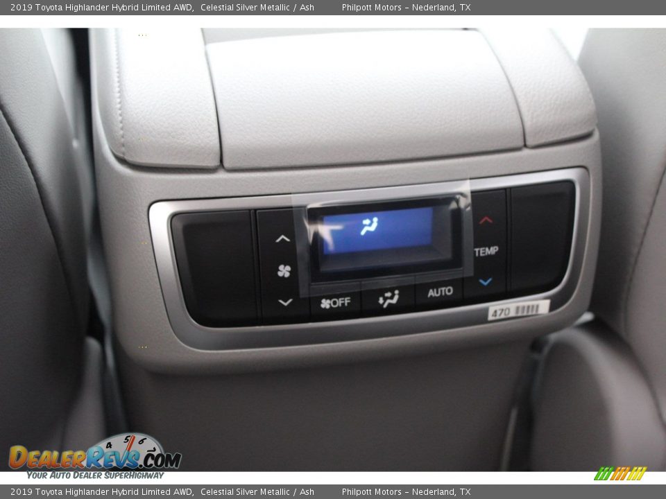 2019 Toyota Highlander Hybrid Limited AWD Celestial Silver Metallic / Ash Photo #32