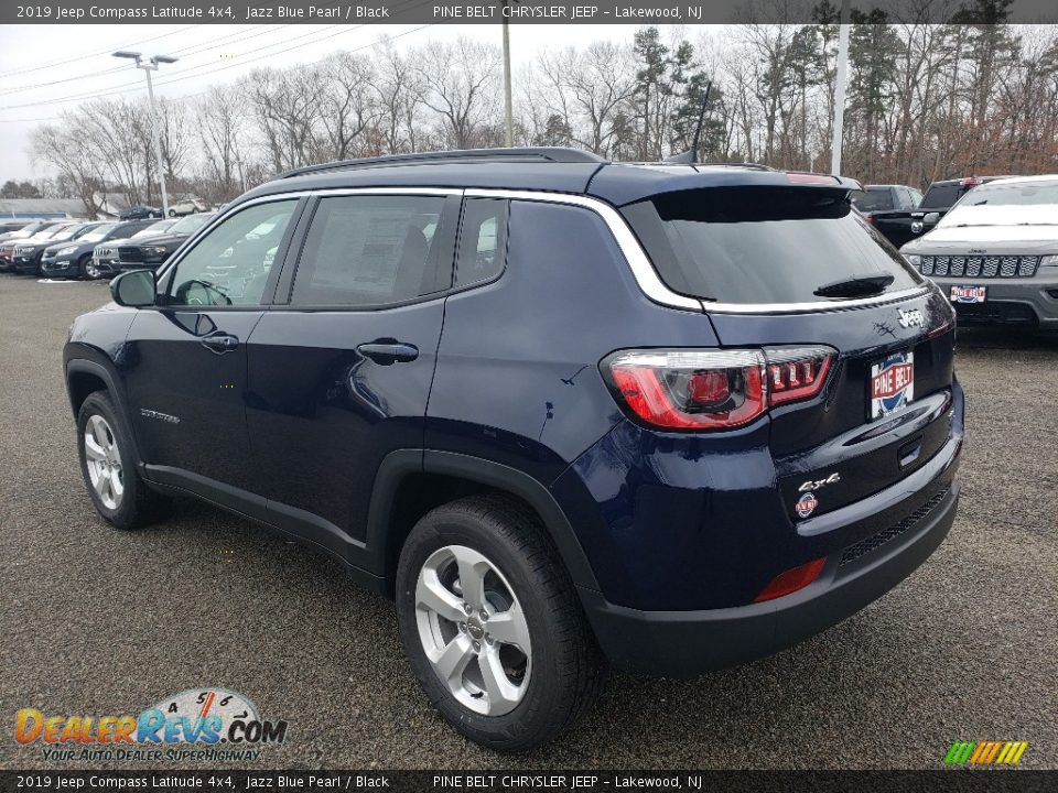 2019 Jeep Compass Latitude 4x4 Jazz Blue Pearl / Black Photo #4