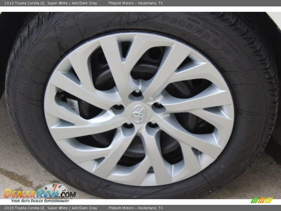 2019 Toyota Corolla LE Super White / Ash/Dark Gray Photo #4