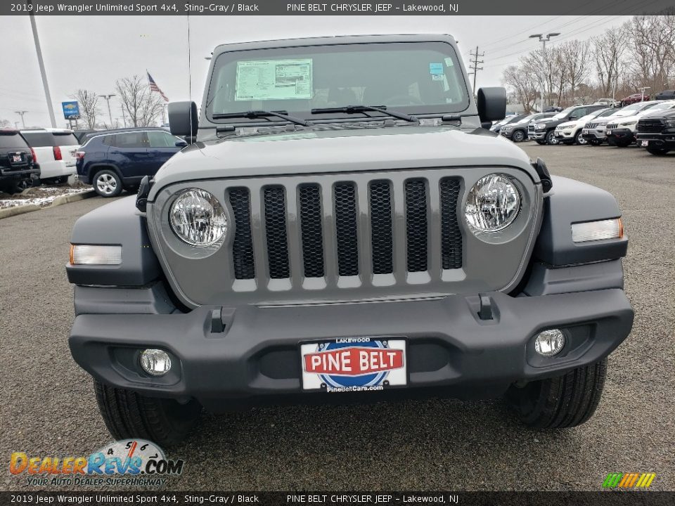 2019 Jeep Wrangler Unlimited Sport 4x4 Sting-Gray / Black Photo #2