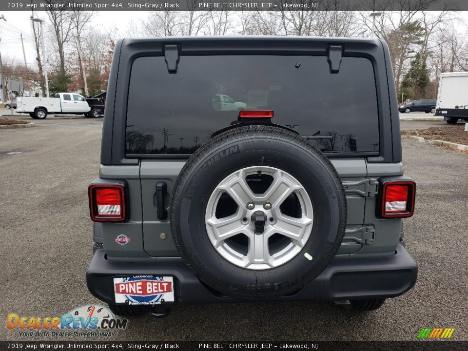 2019 Jeep Wrangler Unlimited Sport 4x4 Sting-Gray / Black Photo #5