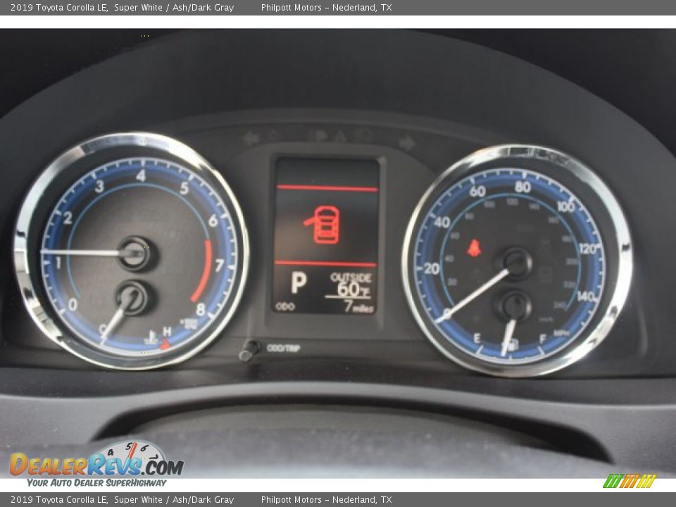 2019 Toyota Corolla LE Super White / Ash/Dark Gray Photo #28