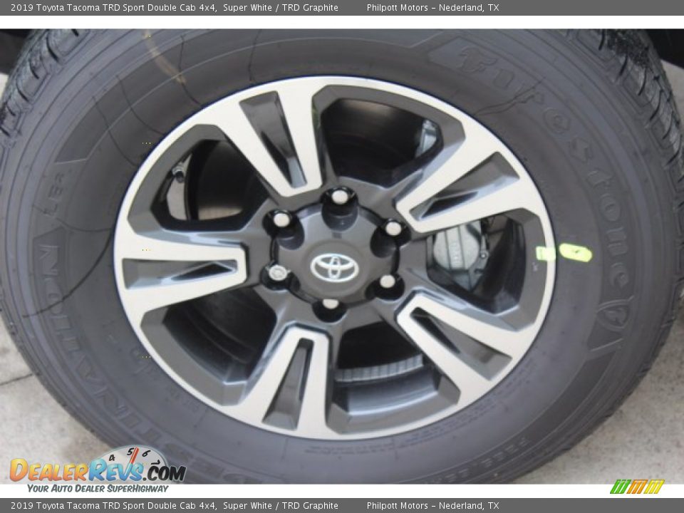 2019 Toyota Tacoma TRD Sport Double Cab 4x4 Super White / TRD Graphite Photo #4