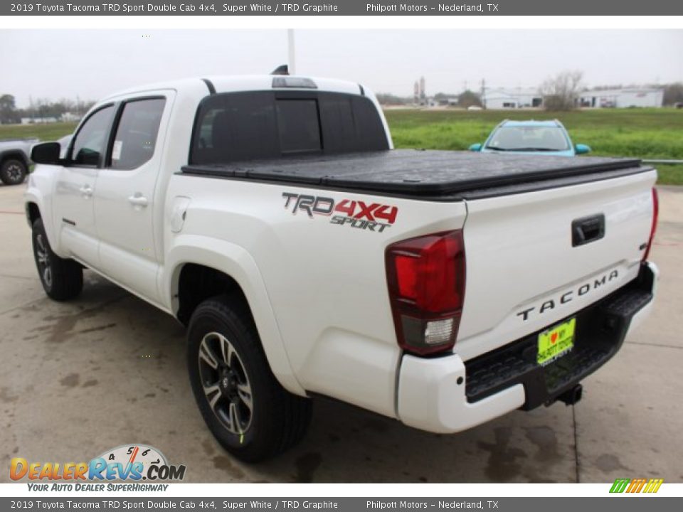 2019 Toyota Tacoma TRD Sport Double Cab 4x4 Super White / TRD Graphite Photo #6