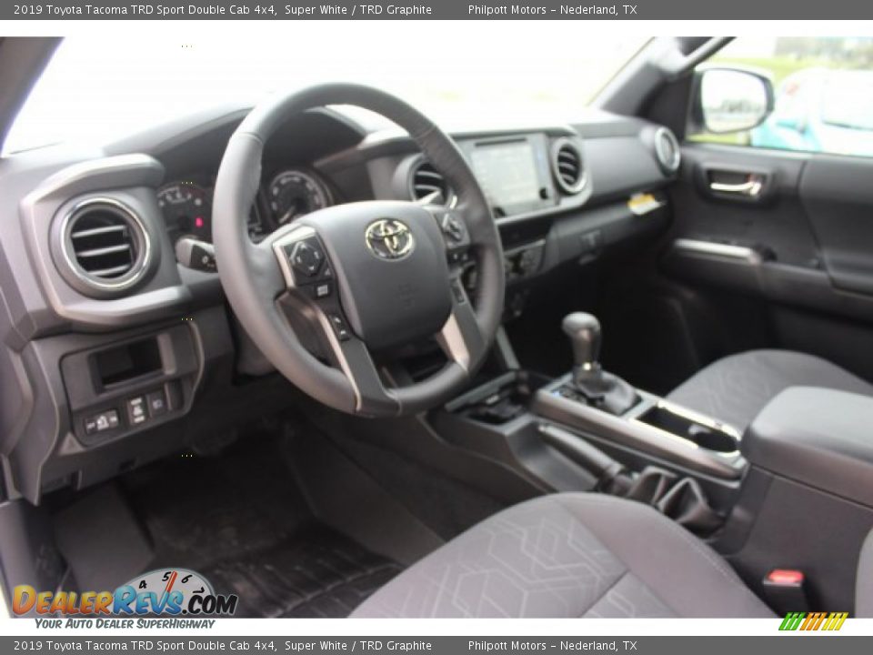 2019 Toyota Tacoma TRD Sport Double Cab 4x4 Super White / TRD Graphite Photo #10
