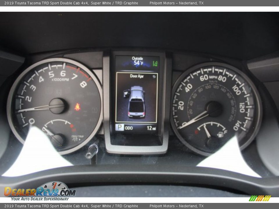 2019 Toyota Tacoma TRD Sport Double Cab 4x4 Super White / TRD Graphite Photo #30