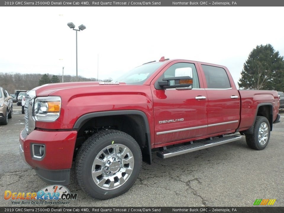 2019 GMC Sierra 2500HD Denali Crew Cab 4WD Red Quartz Tintcoat / Cocoa/Dark Sand Photo #1