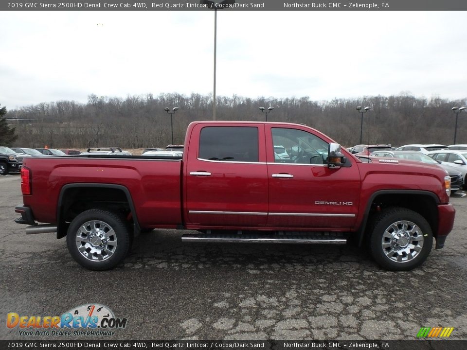 2019 GMC Sierra 2500HD Denali Crew Cab 4WD Red Quartz Tintcoat / Cocoa/Dark Sand Photo #4