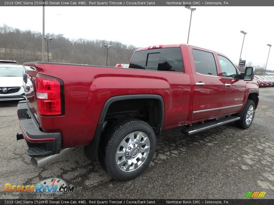 2019 GMC Sierra 2500HD Denali Crew Cab 4WD Red Quartz Tintcoat / Cocoa/Dark Sand Photo #5