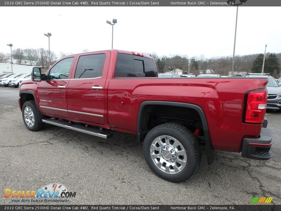 2019 GMC Sierra 2500HD Denali Crew Cab 4WD Red Quartz Tintcoat / Cocoa/Dark Sand Photo #7