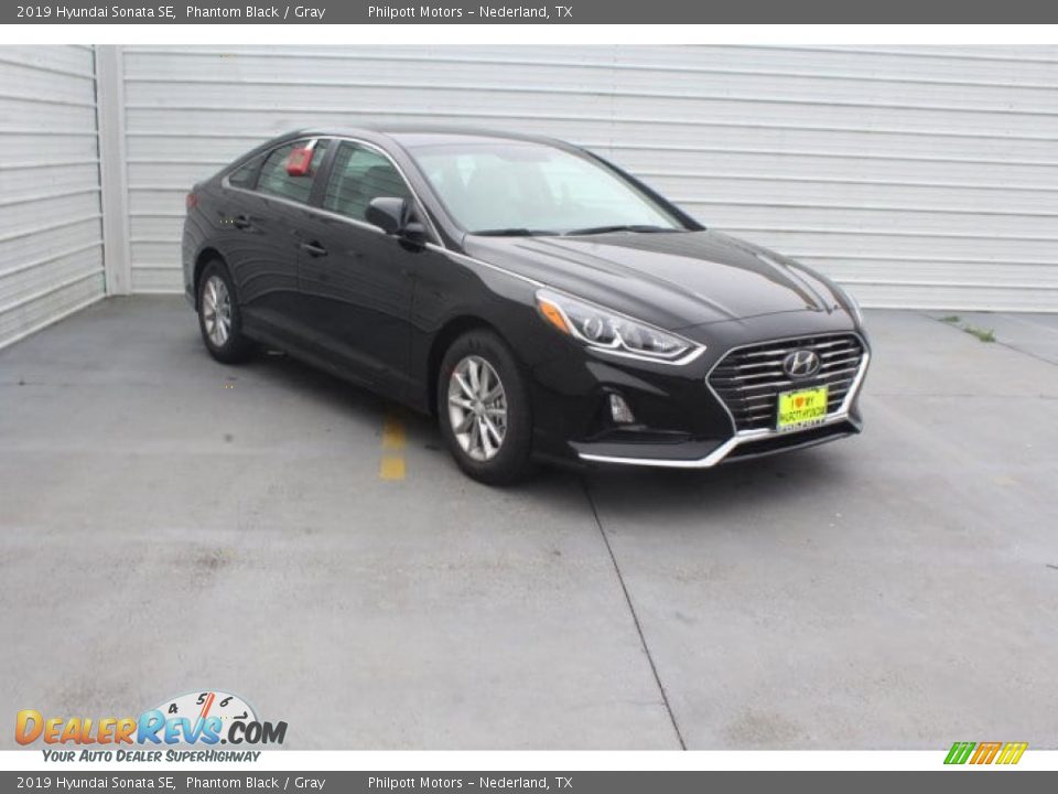 2019 Hyundai Sonata SE Phantom Black / Gray Photo #2