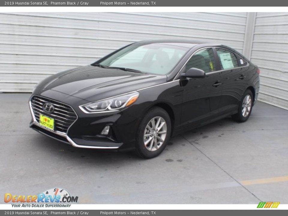 2019 Hyundai Sonata SE Phantom Black / Gray Photo #4
