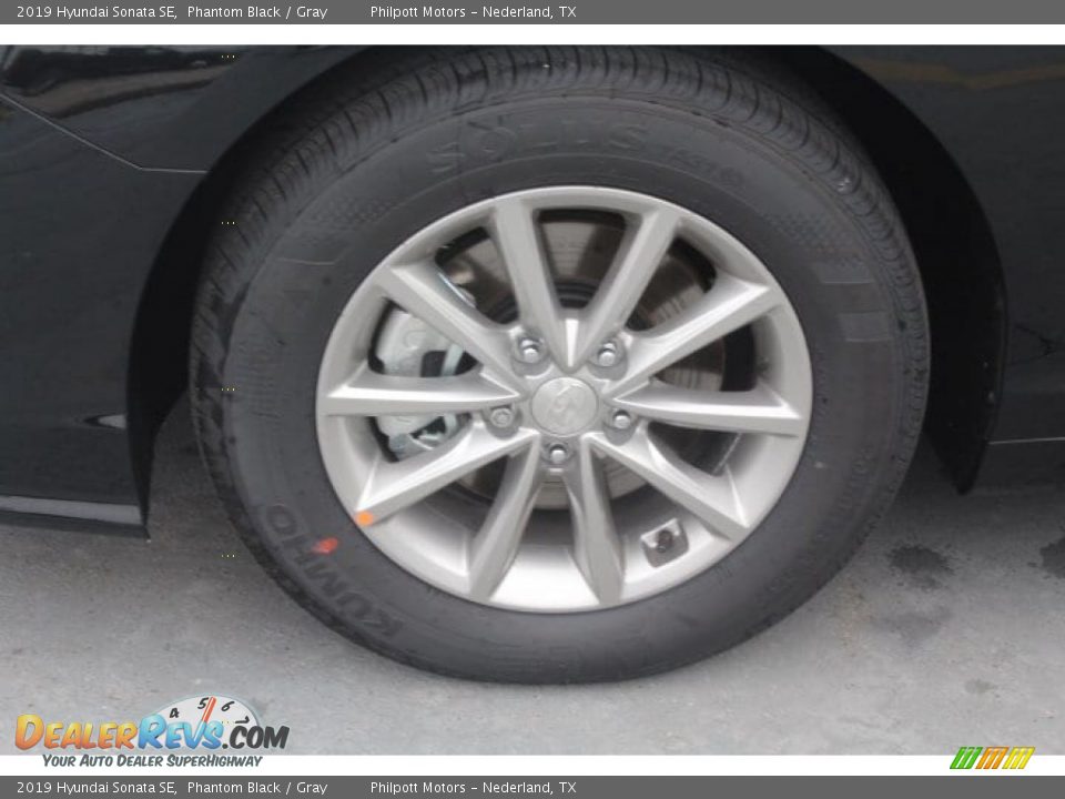 2019 Hyundai Sonata SE Phantom Black / Gray Photo #5