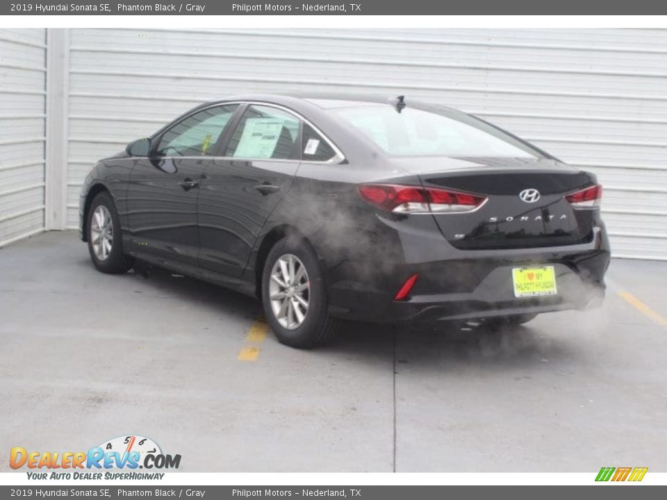2019 Hyundai Sonata SE Phantom Black / Gray Photo #6