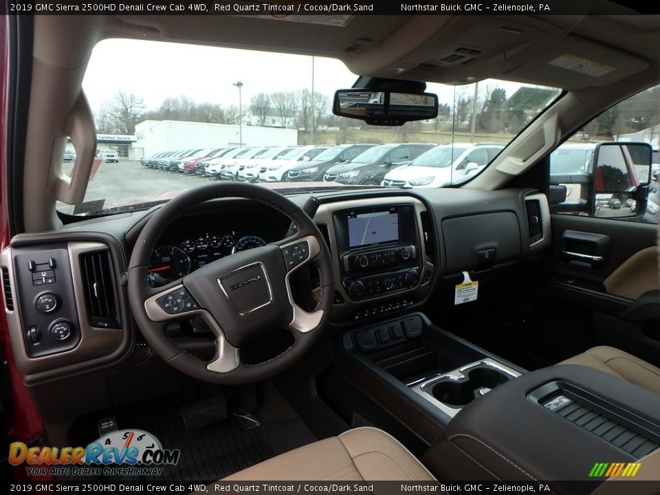 2019 GMC Sierra 2500HD Denali Crew Cab 4WD Red Quartz Tintcoat / Cocoa/Dark Sand Photo #12