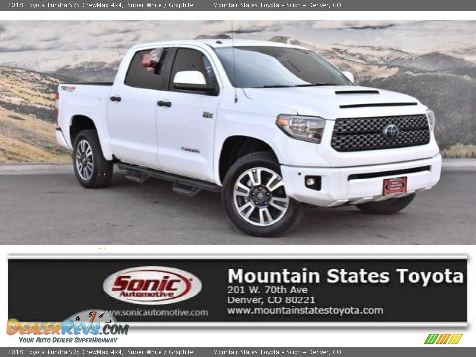 2018 Toyota Tundra SR5 CrewMax 4x4 Super White / Graphite Photo #1