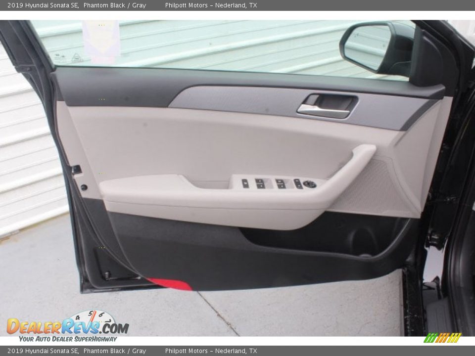 2019 Hyundai Sonata SE Phantom Black / Gray Photo #9