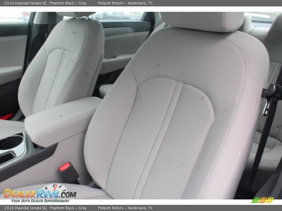 2019 Hyundai Sonata SE Phantom Black / Gray Photo #10