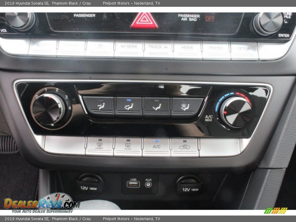 2019 Hyundai Sonata SE Phantom Black / Gray Photo #12