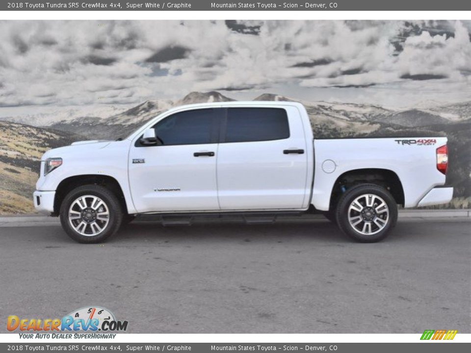 2018 Toyota Tundra SR5 CrewMax 4x4 Super White / Graphite Photo #6