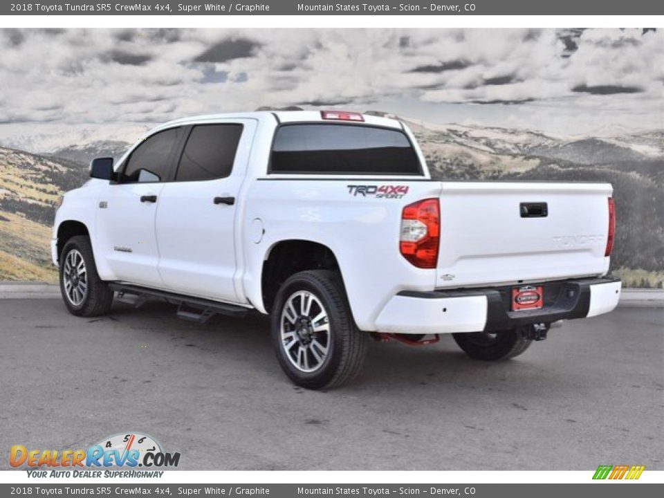 2018 Toyota Tundra SR5 CrewMax 4x4 Super White / Graphite Photo #7