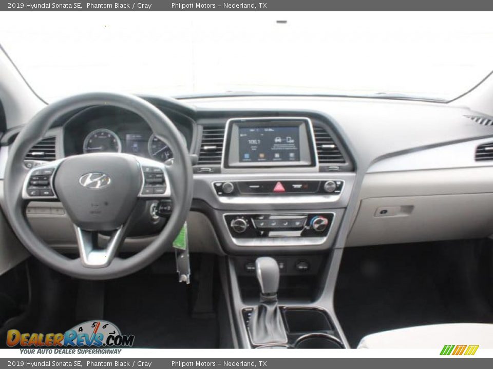 2019 Hyundai Sonata SE Phantom Black / Gray Photo #18