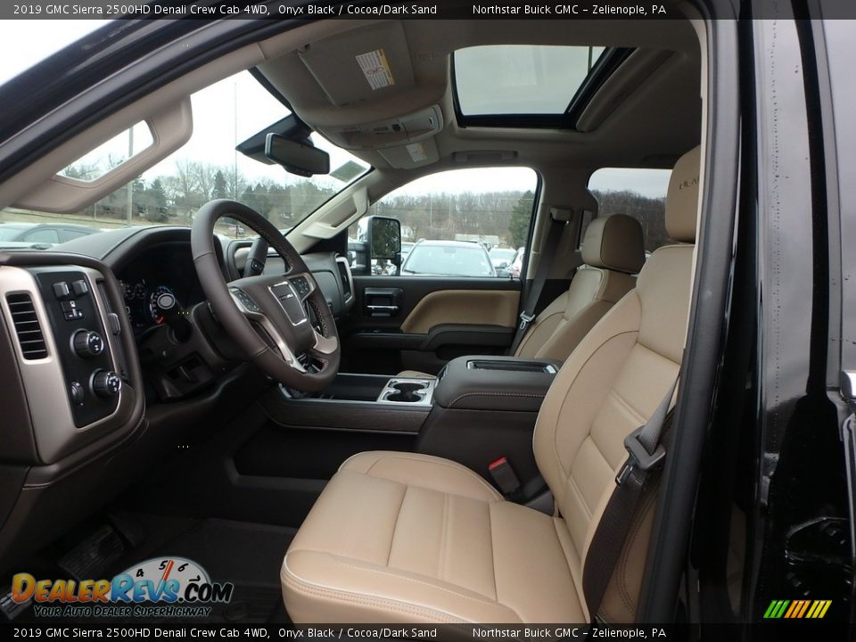 2019 GMC Sierra 2500HD Denali Crew Cab 4WD Onyx Black / Cocoa/Dark Sand Photo #10