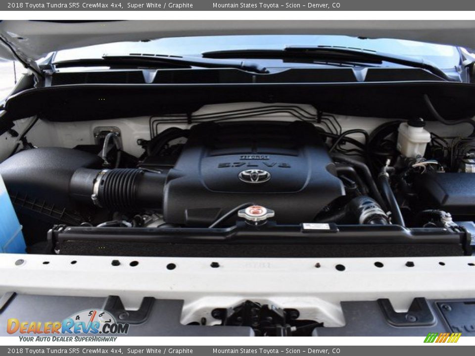 2018 Toyota Tundra SR5 CrewMax 4x4 Super White / Graphite Photo #27