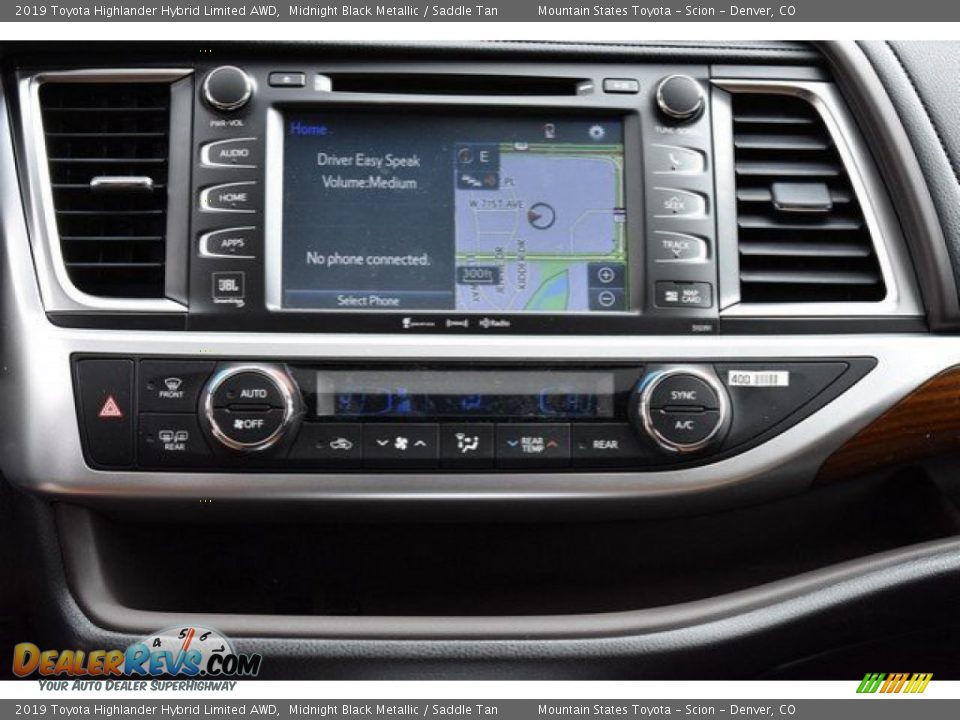 2019 Toyota Highlander Hybrid Limited AWD Midnight Black Metallic / Saddle Tan Photo #9