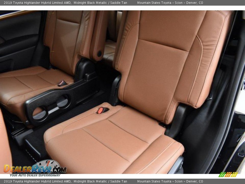 2019 Toyota Highlander Hybrid Limited AWD Midnight Black Metallic / Saddle Tan Photo #10