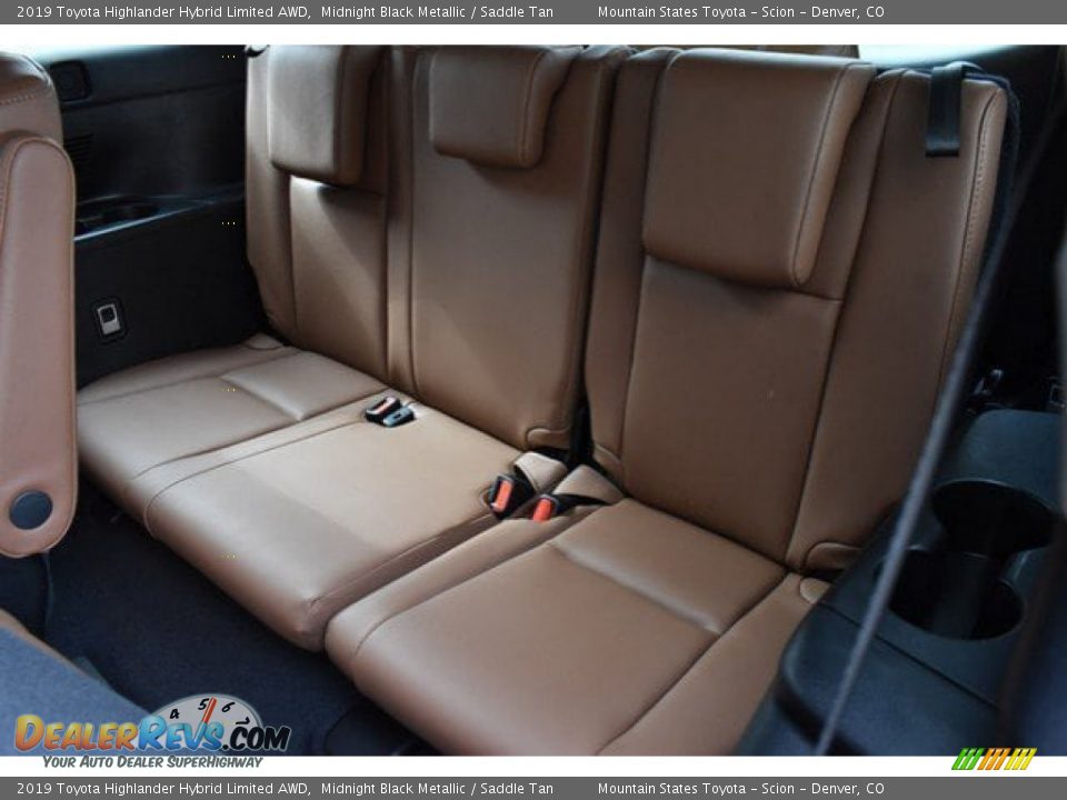 2019 Toyota Highlander Hybrid Limited AWD Midnight Black Metallic / Saddle Tan Photo #11