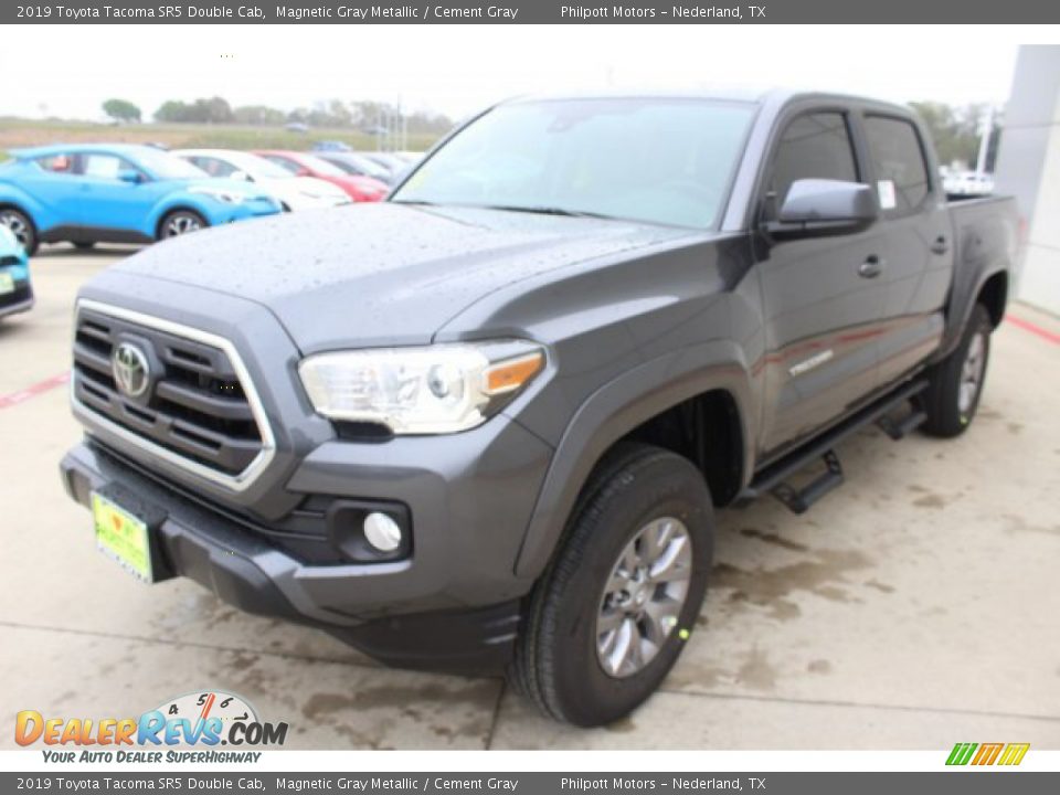 2019 Toyota Tacoma SR5 Double Cab Magnetic Gray Metallic / Cement Gray Photo #3