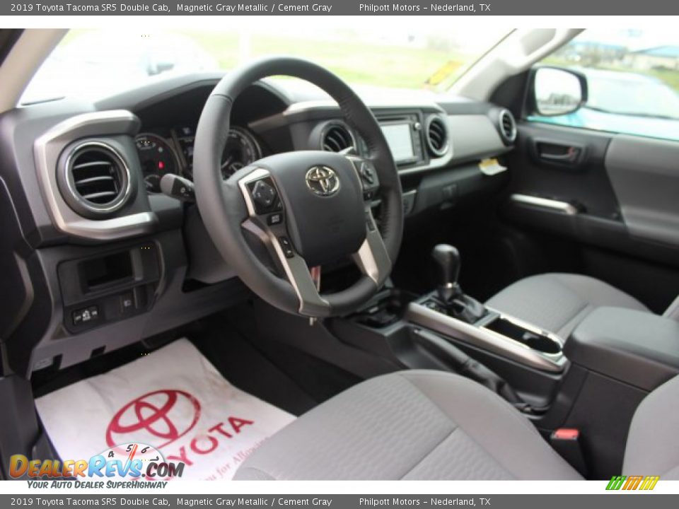 2019 Toyota Tacoma SR5 Double Cab Magnetic Gray Metallic / Cement Gray Photo #9