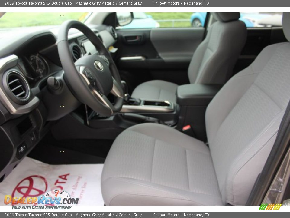2019 Toyota Tacoma SR5 Double Cab Magnetic Gray Metallic / Cement Gray Photo #10