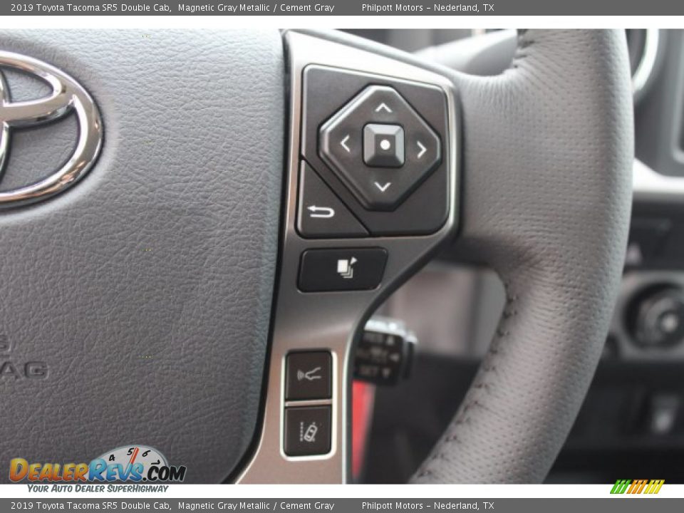 2019 Toyota Tacoma SR5 Double Cab Magnetic Gray Metallic / Cement Gray Photo #19