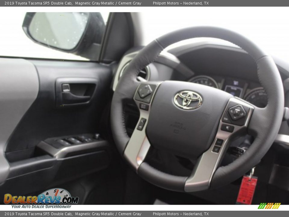 2019 Toyota Tacoma SR5 Double Cab Magnetic Gray Metallic / Cement Gray Photo #24