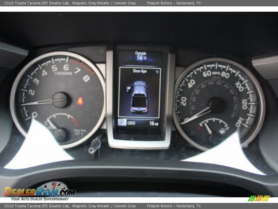 2019 Toyota Tacoma SR5 Double Cab Magnetic Gray Metallic / Cement Gray Photo #28