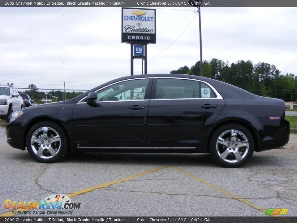 2009 Chevrolet Malibu LT Sedan Black Granite Metallic / Titanium Photo #1