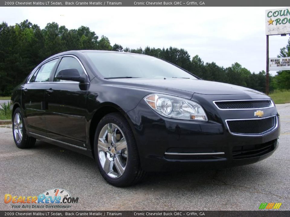 2009 Chevrolet Malibu LT Sedan Black Granite Metallic / Titanium Photo #4