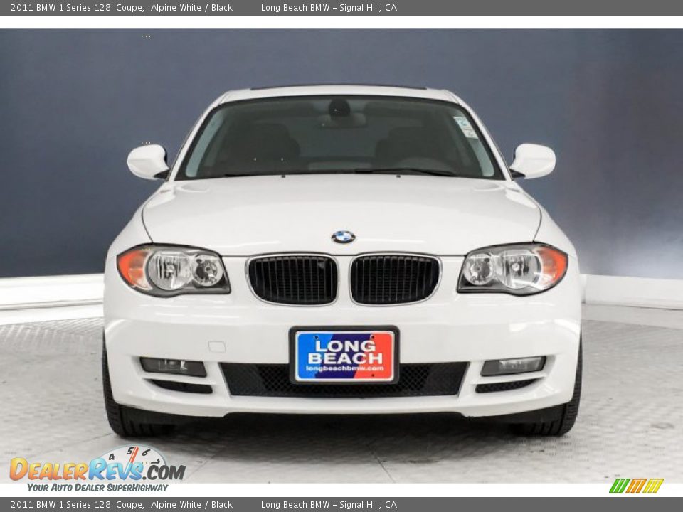 2011 BMW 1 Series 128i Coupe Alpine White / Black Photo #2