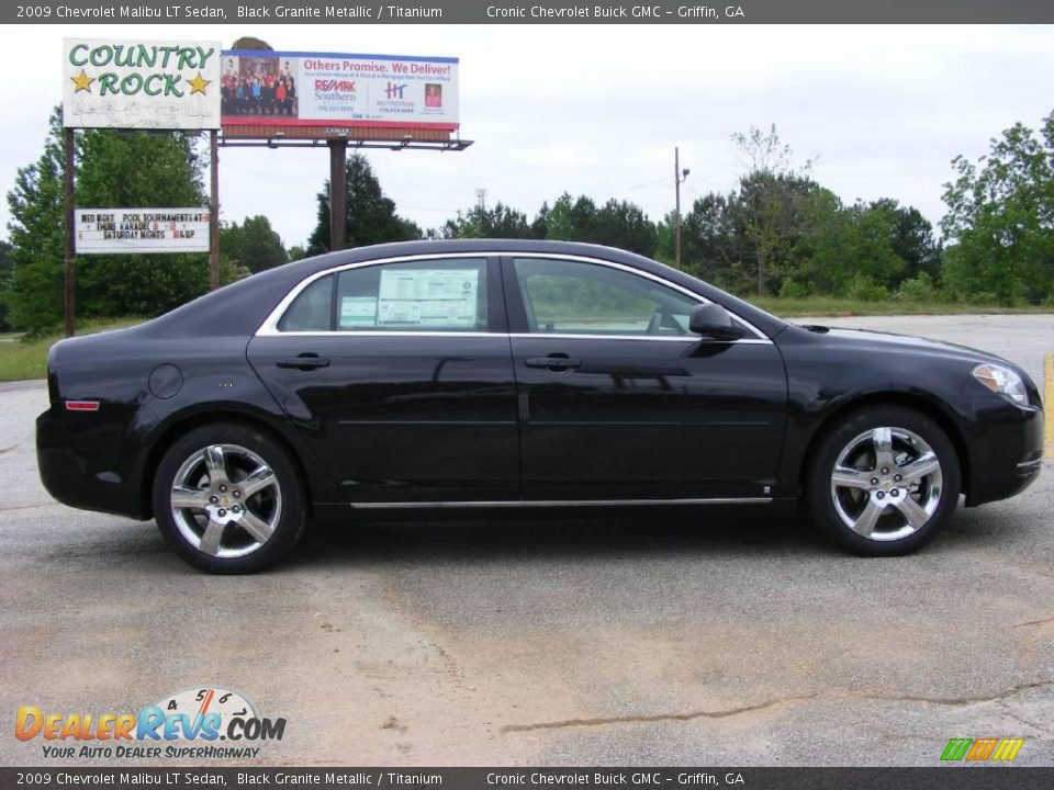 2009 Chevrolet Malibu LT Sedan Black Granite Metallic / Titanium Photo #5