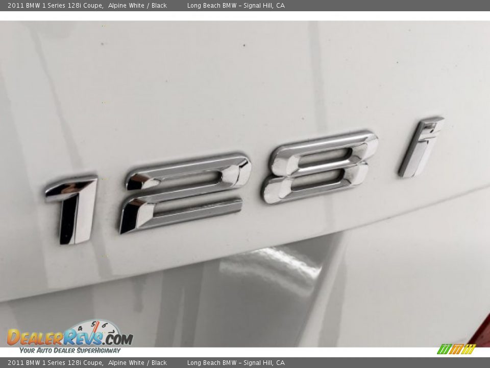 2011 BMW 1 Series 128i Coupe Alpine White / Black Photo #7