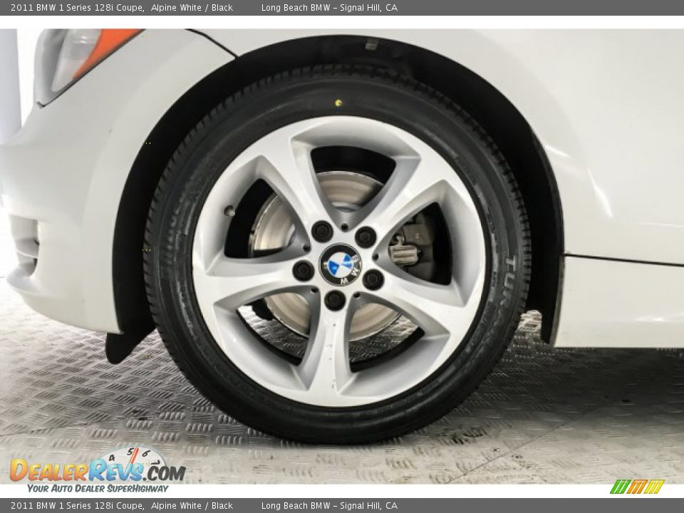 2011 BMW 1 Series 128i Coupe Alpine White / Black Photo #8