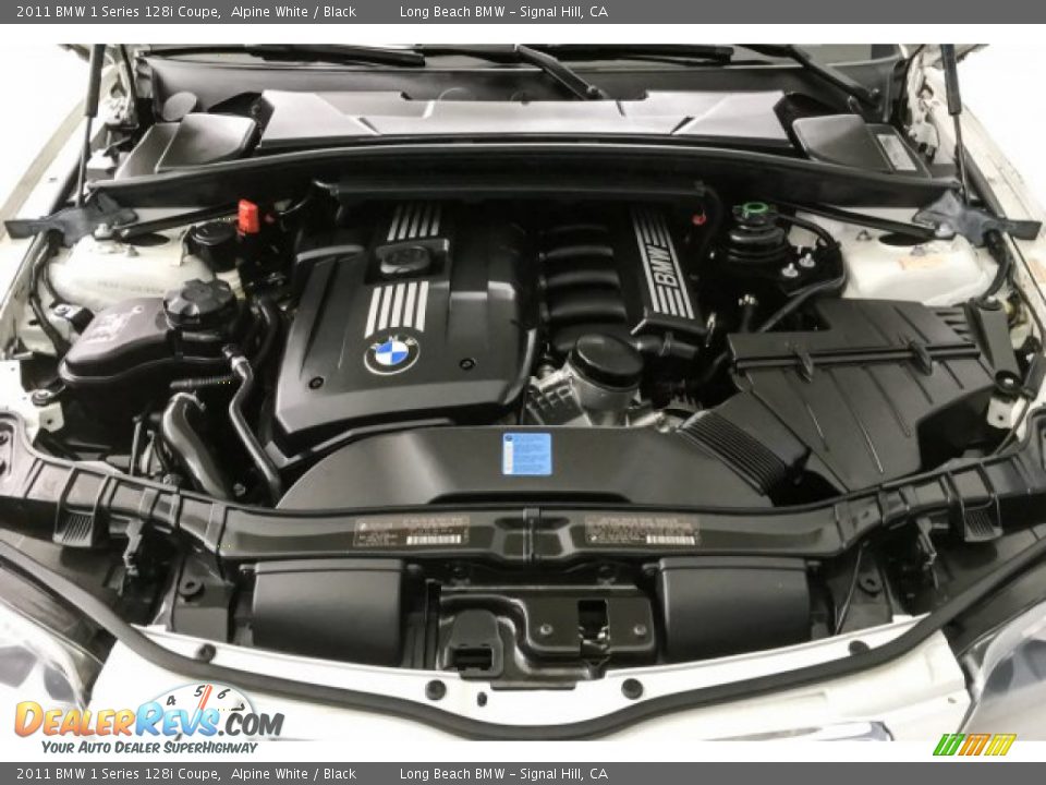 2011 BMW 1 Series 128i Coupe Alpine White / Black Photo #9