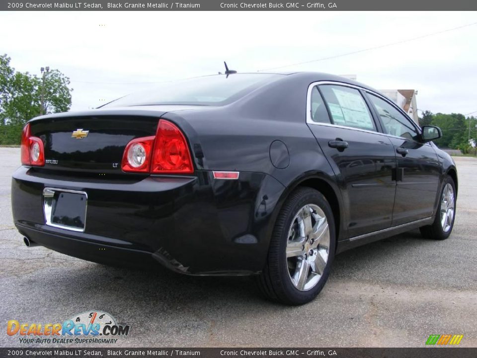 2009 Chevrolet Malibu LT Sedan Black Granite Metallic / Titanium Photo #6