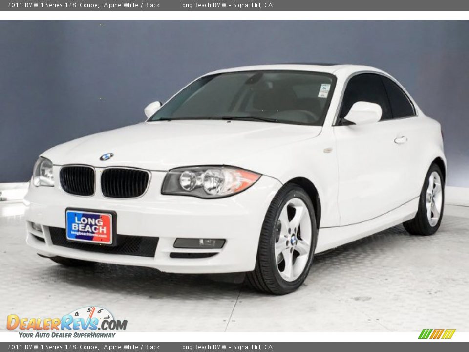 2011 BMW 1 Series 128i Coupe Alpine White / Black Photo #12