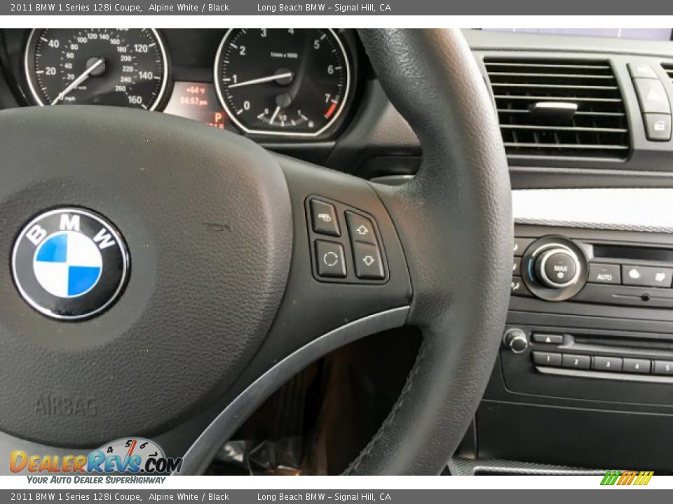 2011 BMW 1 Series 128i Coupe Alpine White / Black Photo #16