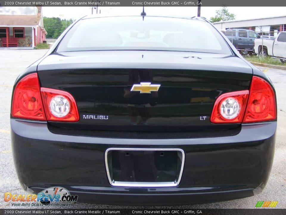 2009 Chevrolet Malibu LT Sedan Black Granite Metallic / Titanium Photo #7