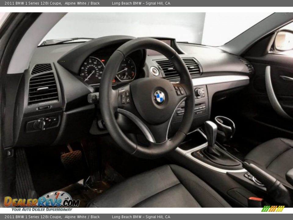 2011 BMW 1 Series 128i Coupe Alpine White / Black Photo #20