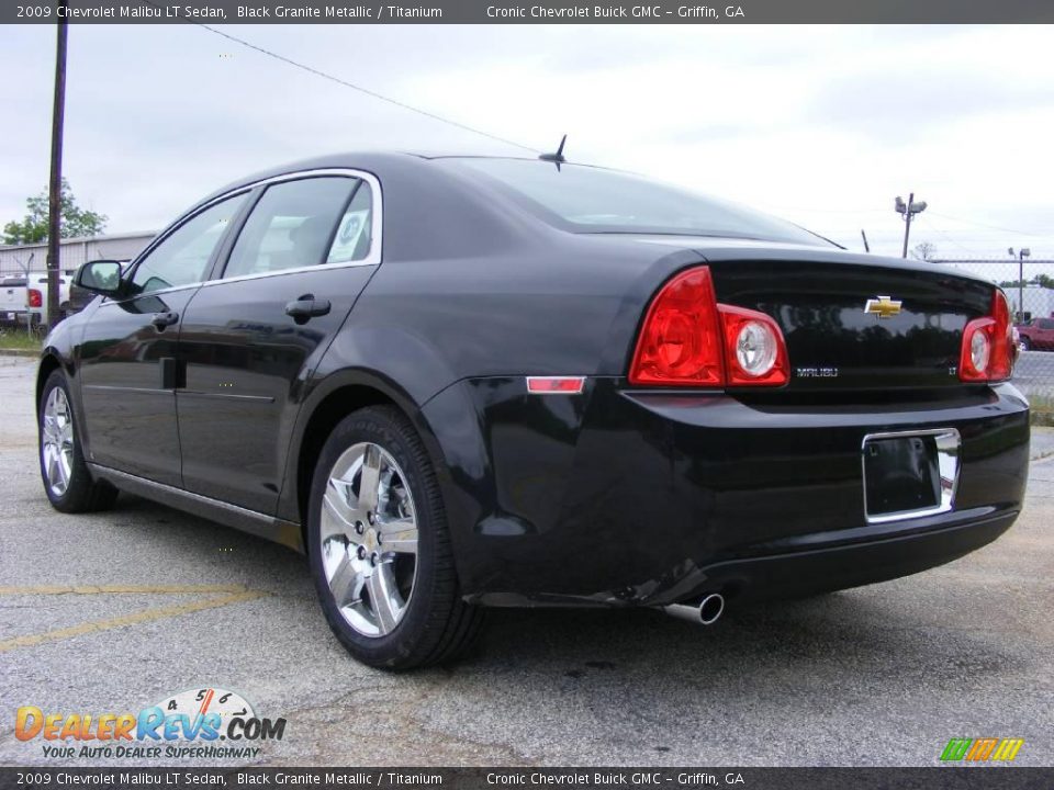 2009 Chevrolet Malibu LT Sedan Black Granite Metallic / Titanium Photo #8